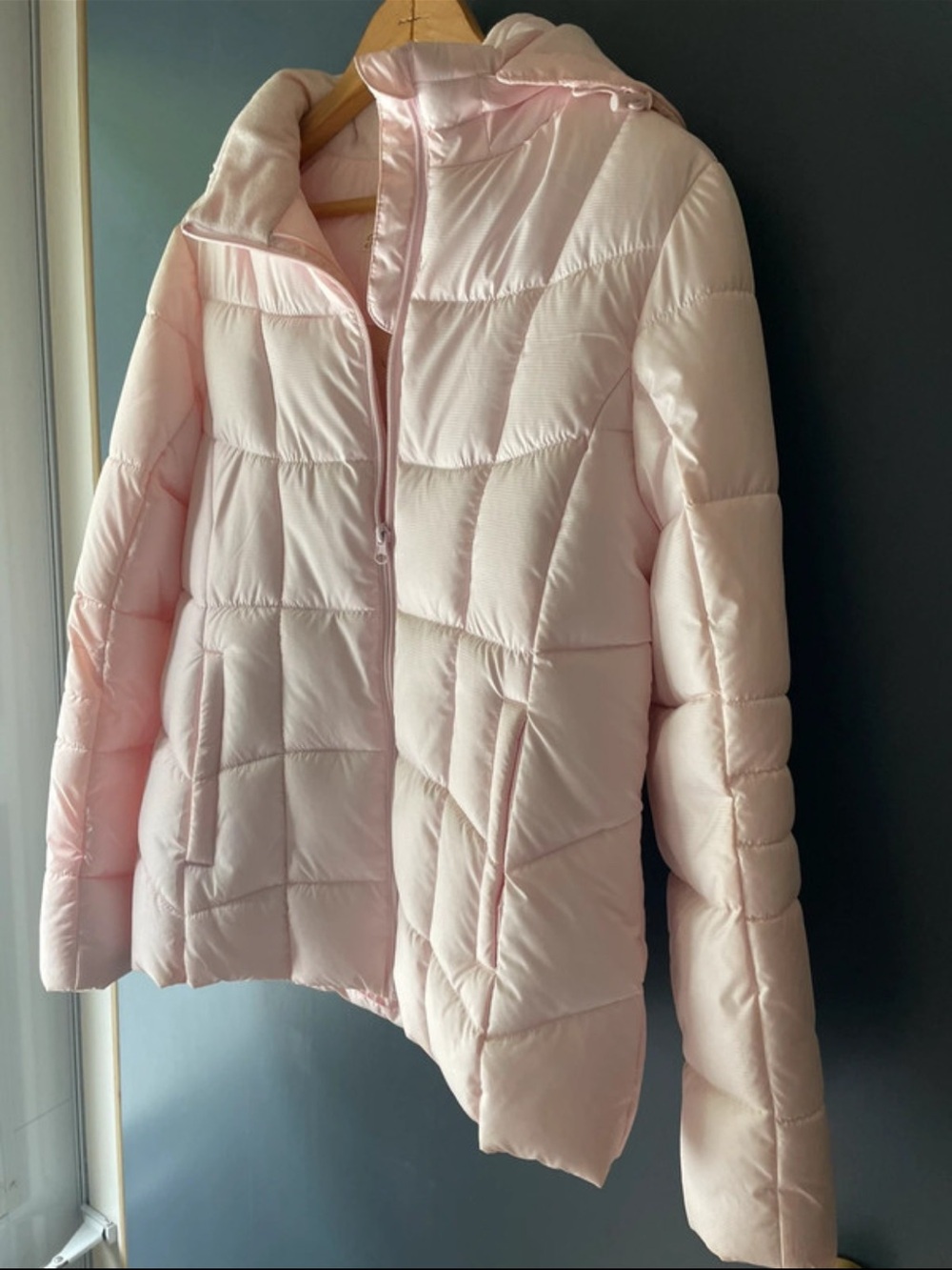 Faded Glory Pale Pink Hooded Jacket